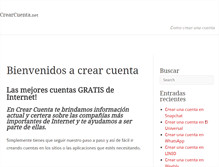 Tablet Screenshot of crearcuenta.net