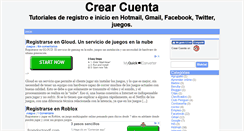 Desktop Screenshot of crearcuenta.com.ar
